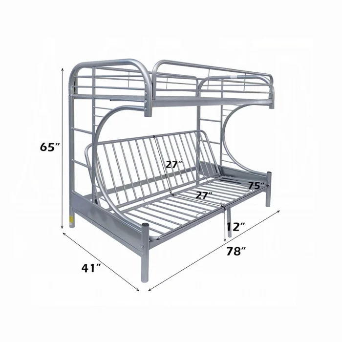 Eclipse Twin/Full Futon Bunk Bed - Image 5