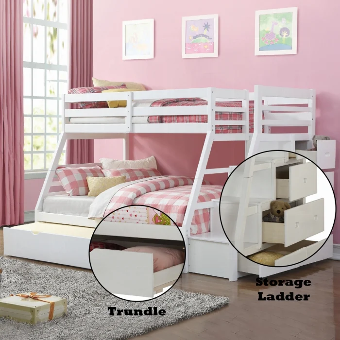 Jason Twin/Full Bunk Bed W/Trundle & Storage - Image 7