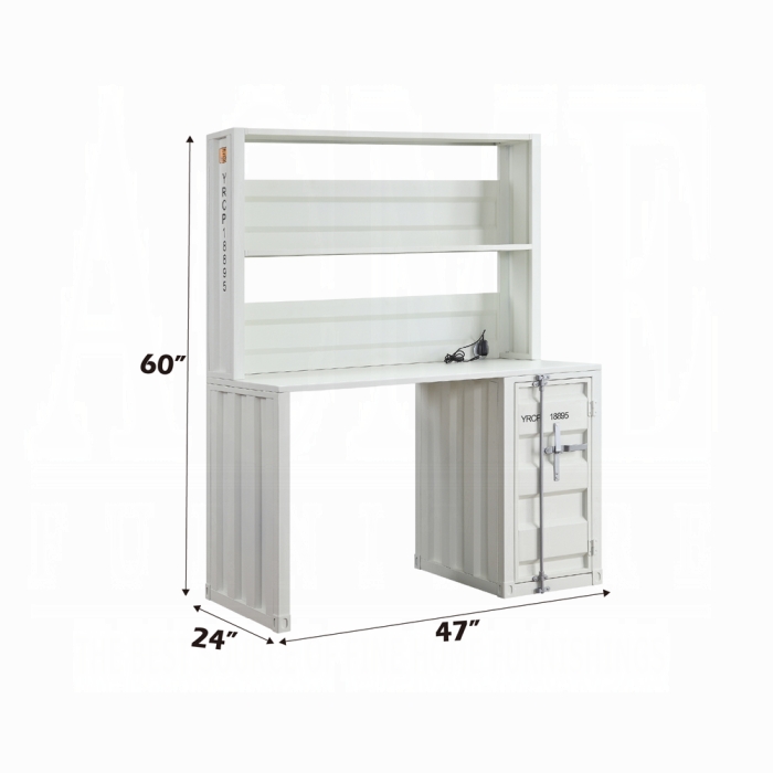 Cargo Writing Desk W/Hutch - Image 2