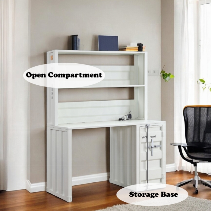 Cargo Writing Desk W/Hutch - Image 3