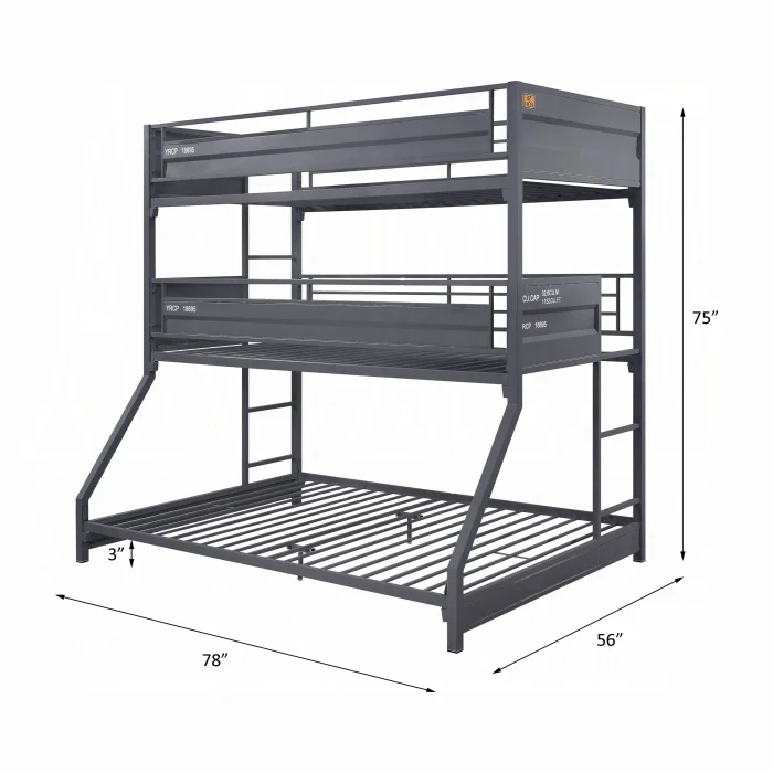 Cargo Twin/Twin/Full Bunk Bed - Image 3