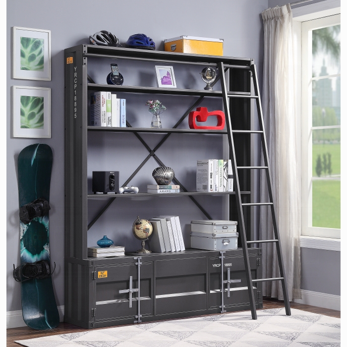 Cargo Bookcase W/Ladder - Image 6
