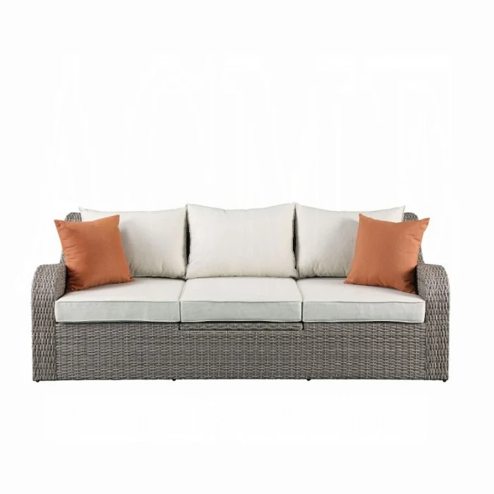 Salena Patio Sofa W/2 Pillows & 2 Ottomans - Image 2