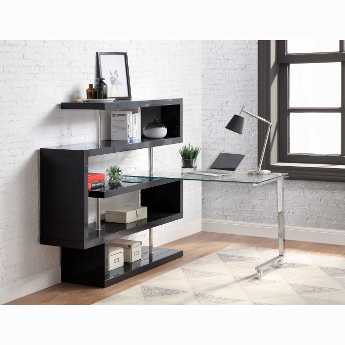 Buck II Writing Desk W/Bookshelf - Image 6