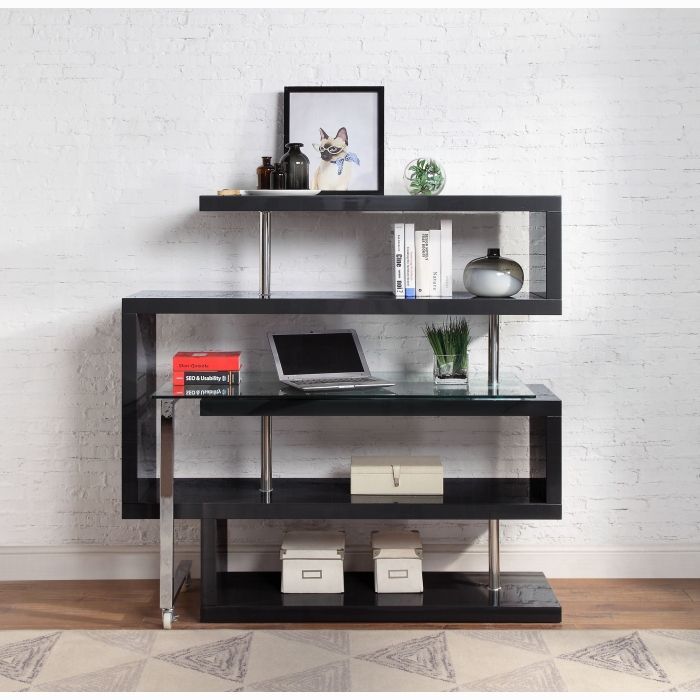 Buck II Writing Desk W/Bookshelf - Image 8