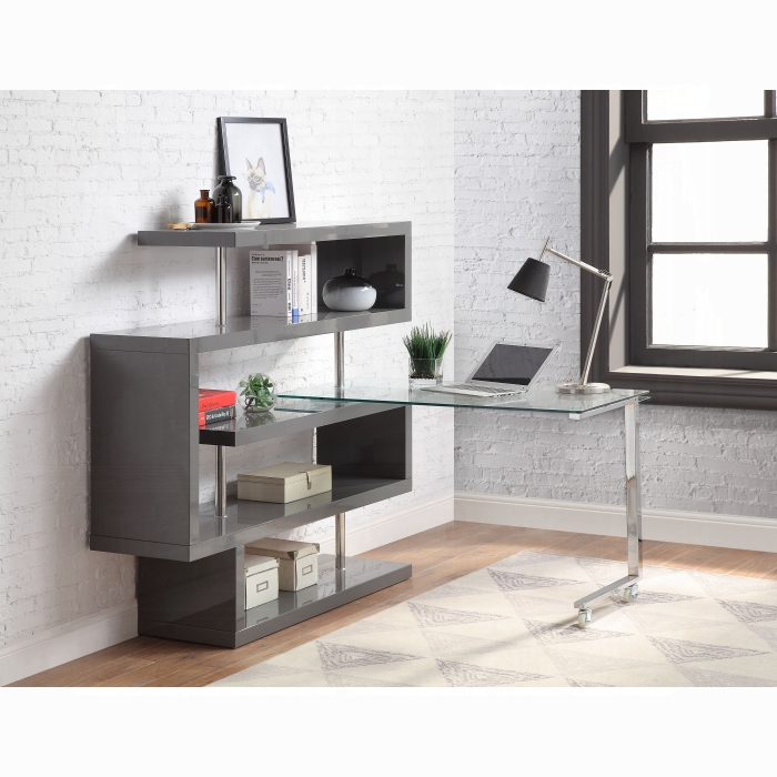 Buck II Writing Desk W/Bookshelf - Image 6