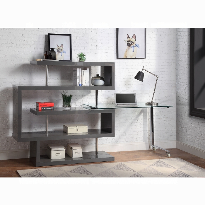 Buck II Writing Desk W/Bookshelf - Image 7
