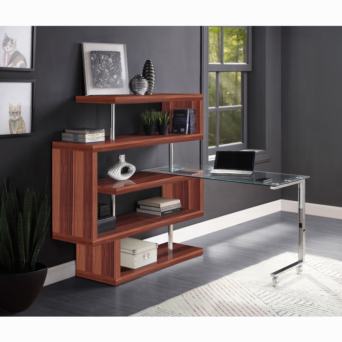 Buck II Writing Desk W/Bookshelf - Image 6