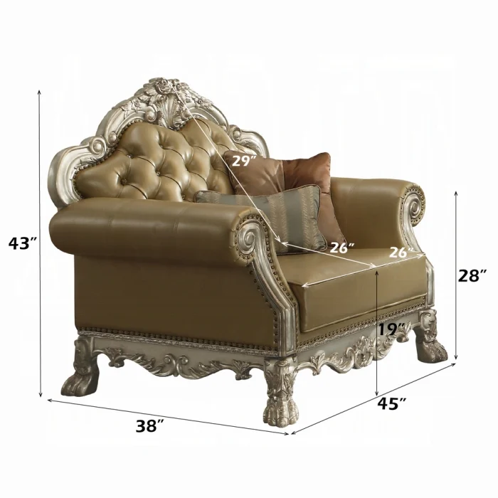 Dresden Chair W/2 Pillows - Image 4