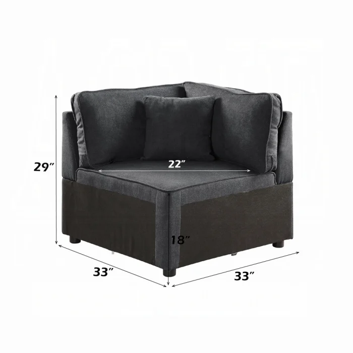 Silvester Modular - Wedge W/Pillow - Image 4