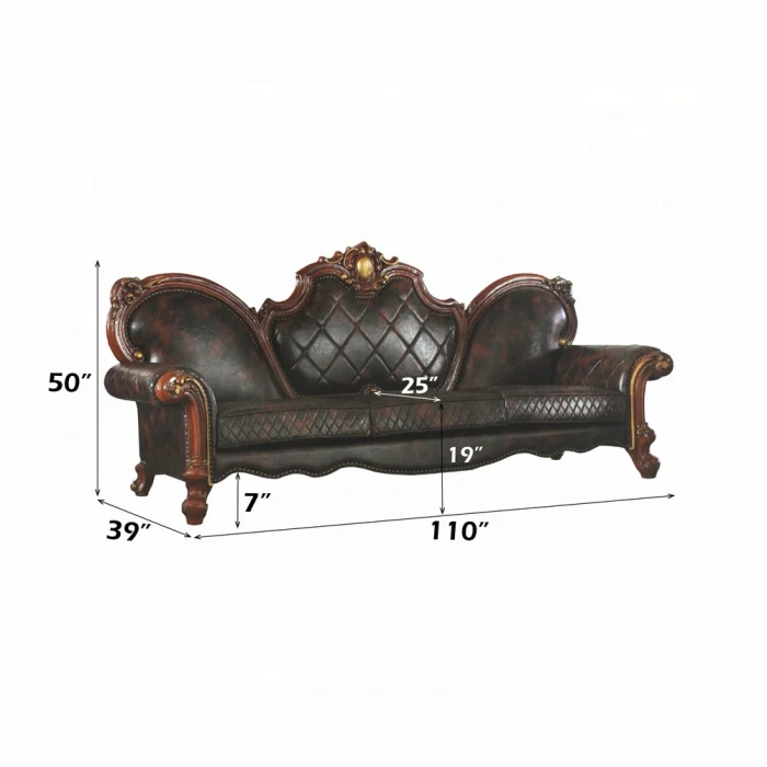 Picardy Oversized Sofa W/5 Pillows - Image 6