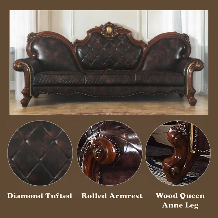Picardy Oversized Sofa W/5 Pillows - Image 7