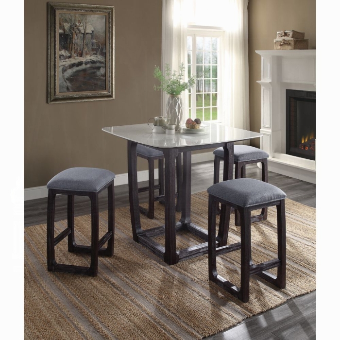 Razo Counter Height Table W/Marble Top - Image 2