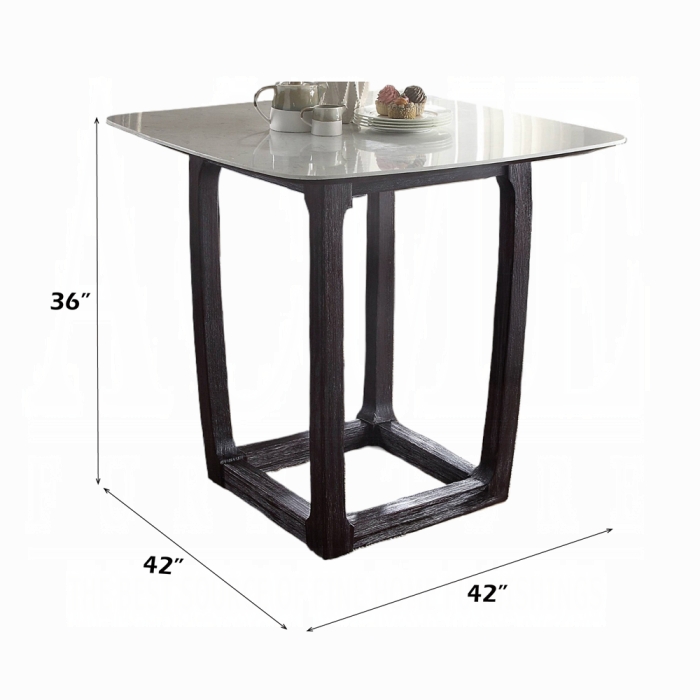 Razo Counter Height Table W/Marble Top - Image 3