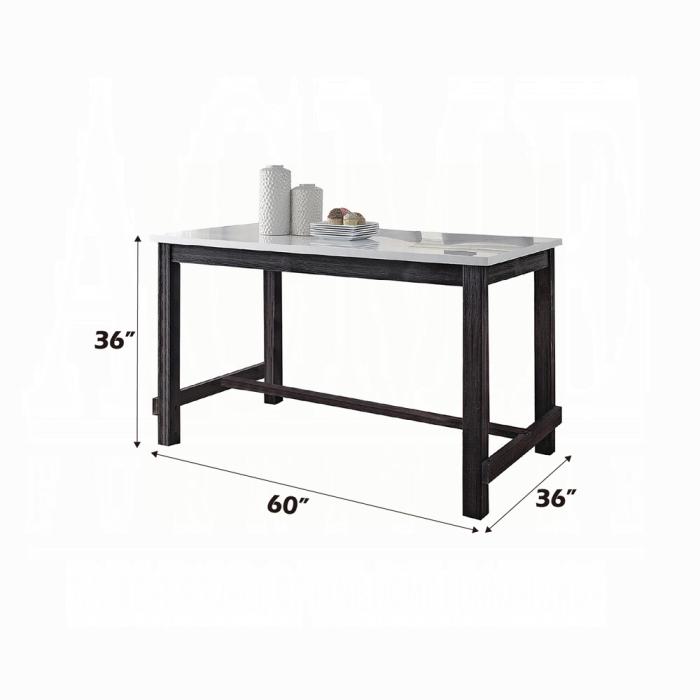 Yelena Counter Height Table W/Marble Top - Image 7