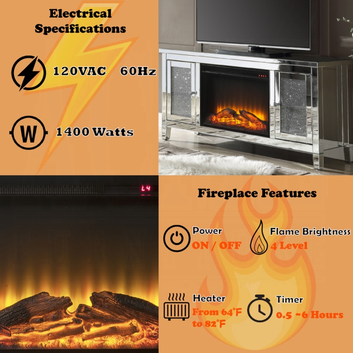 Noralie Tv Stand W/Fireplace - Image 9