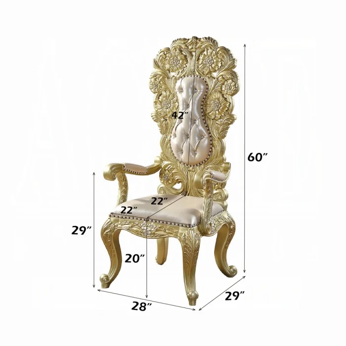 Cabriole Arm Chair (Set-2) - Image 3