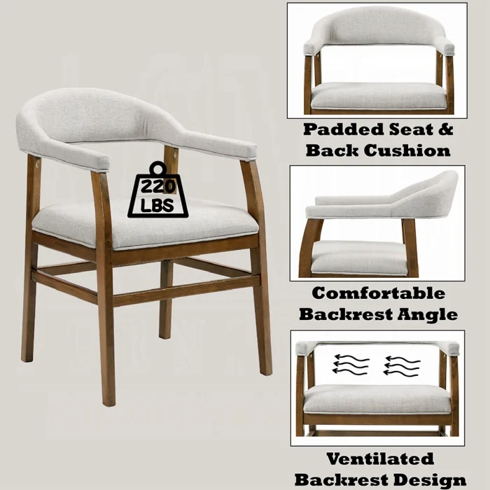 Darcy Arm Chair (Set-2) - Image 8