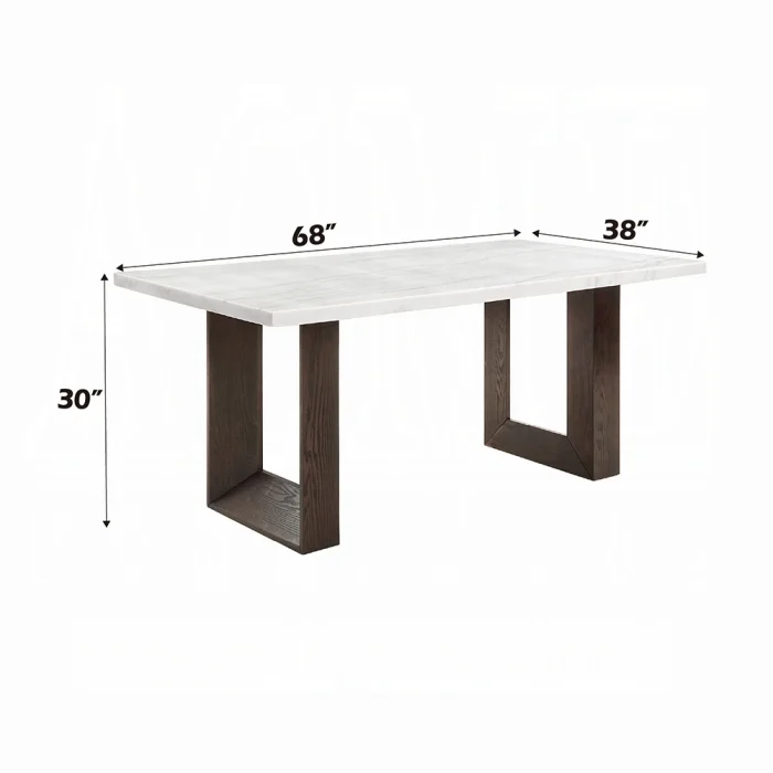 Edwyn Dining Table w/Marble Top - Image 7