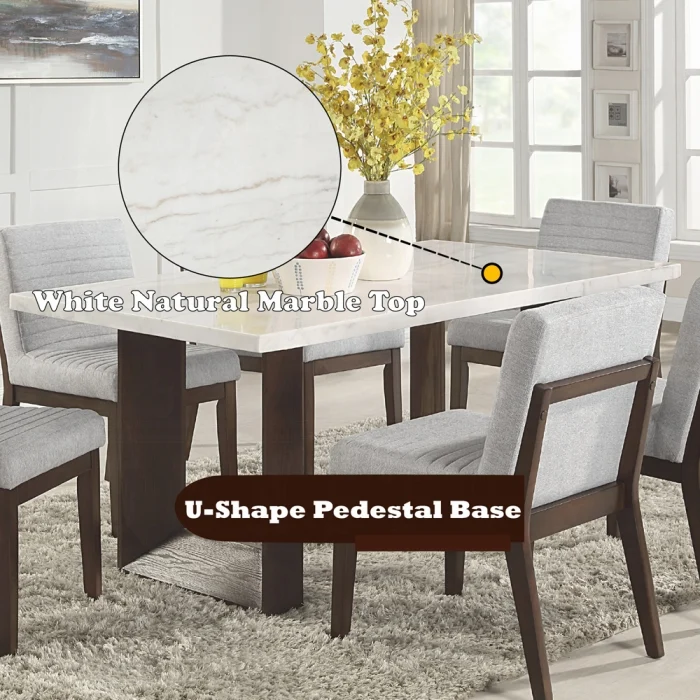 Edwyn Dining Table w/Marble Top - Image 8