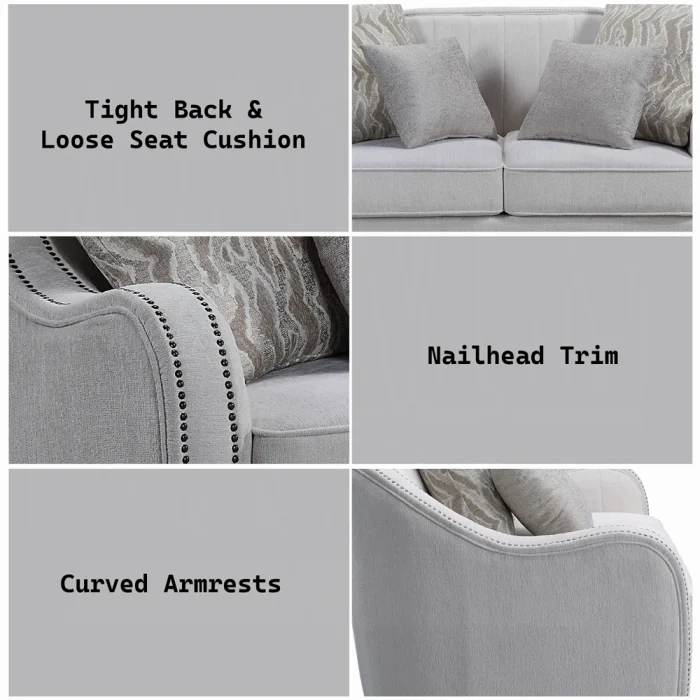 Mahler Loveseat W/4 Pillows - Image 7