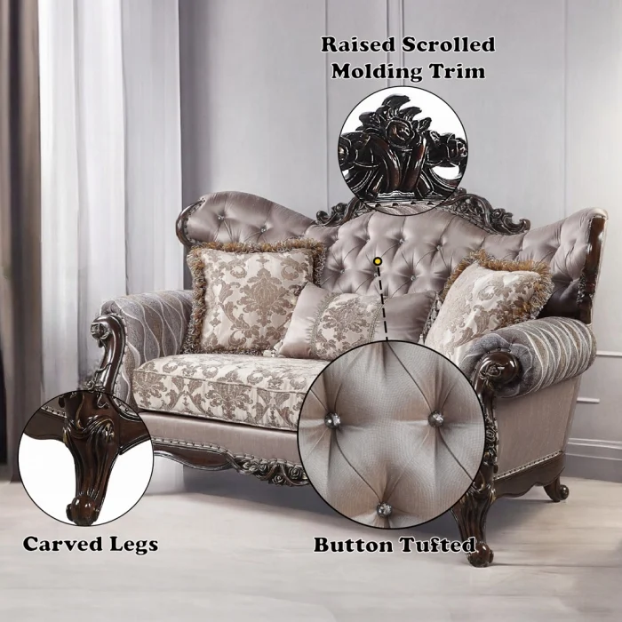 Benbek Loveseat W/3 Pillows - Image 6