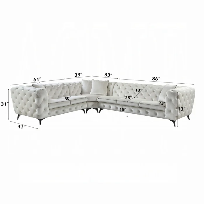 Atronia Sectional Sofa W/4 Pillows - Image 8