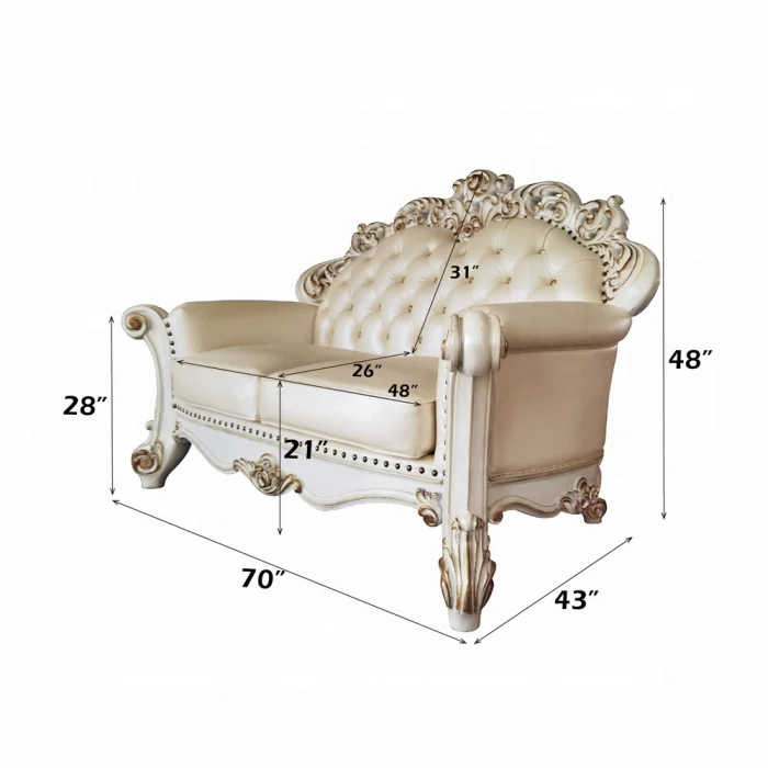 Vendome Loveseat W/3 Pillows - Image 7