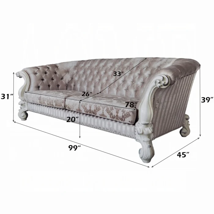 Versailles Sofa W/7 Pillows - Image 6