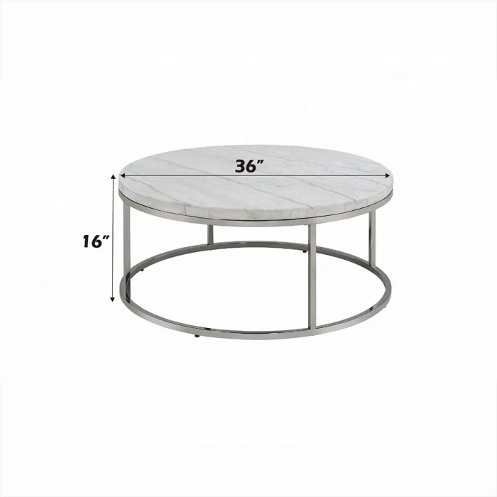 Zaidee COFFEE TABLE W/MARBLE - Image 6