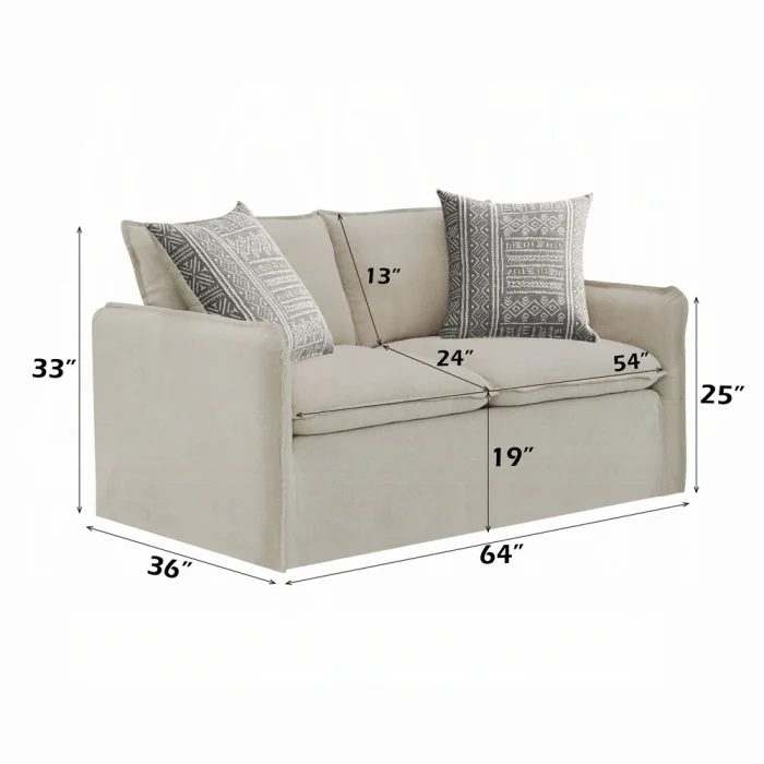 Upendo Loveseat W/2 Pillows - Image 8