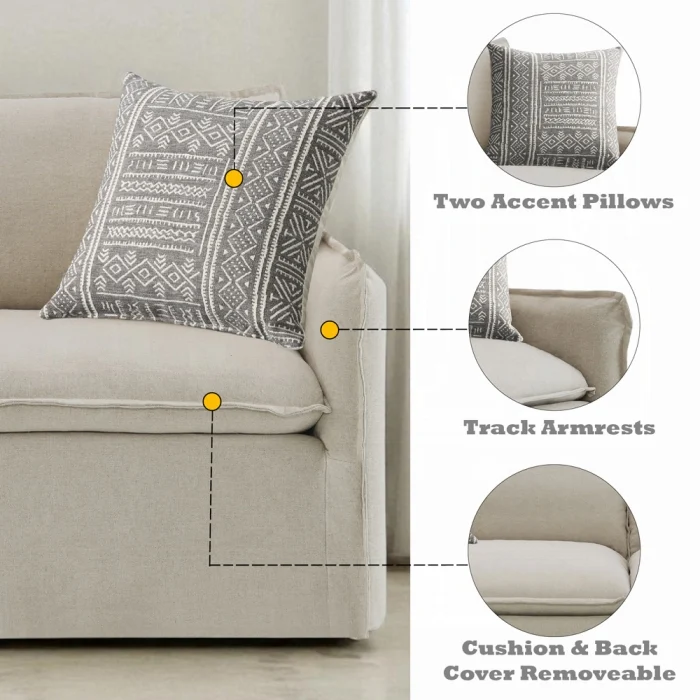 Upendo Loveseat W/2 Pillows - Image 9