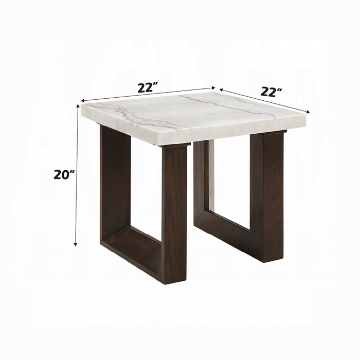Edwyn End Table w/Marble Top - Image 5