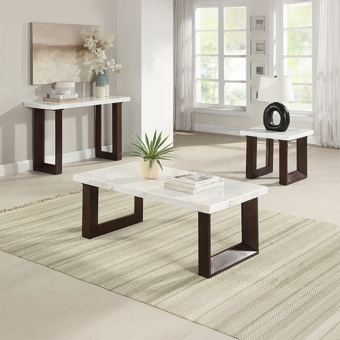 Edwyn End Table w/Marble Top - Image 2