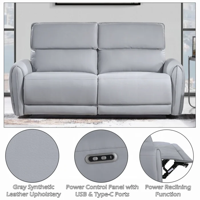 Jeromie Power Motion Sofa w/USB Port - Image 11