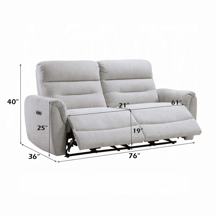 Eastre Power Motion Sofa w/USB Port - Image 8