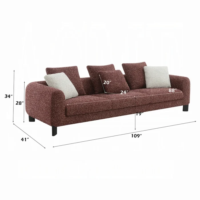 Mardi Sofa w/6 Pillows - Image 8