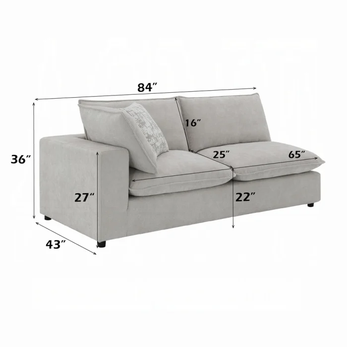 Marisa Modular Left Facing Loveseat w/2 Pillows - Image 19