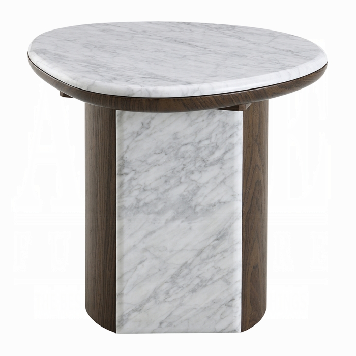Haidar End Table w/Natural Marble - Image 3