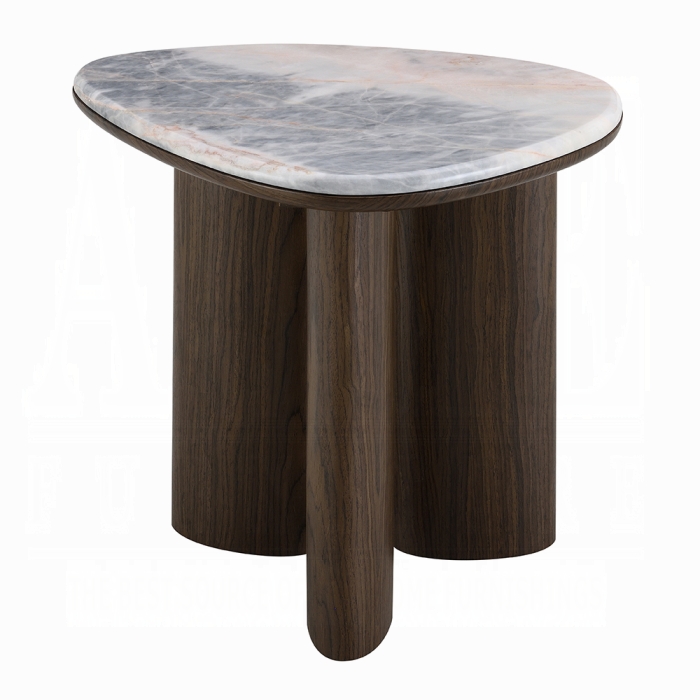 Hanale End Table w/Natural Marble - Image 2