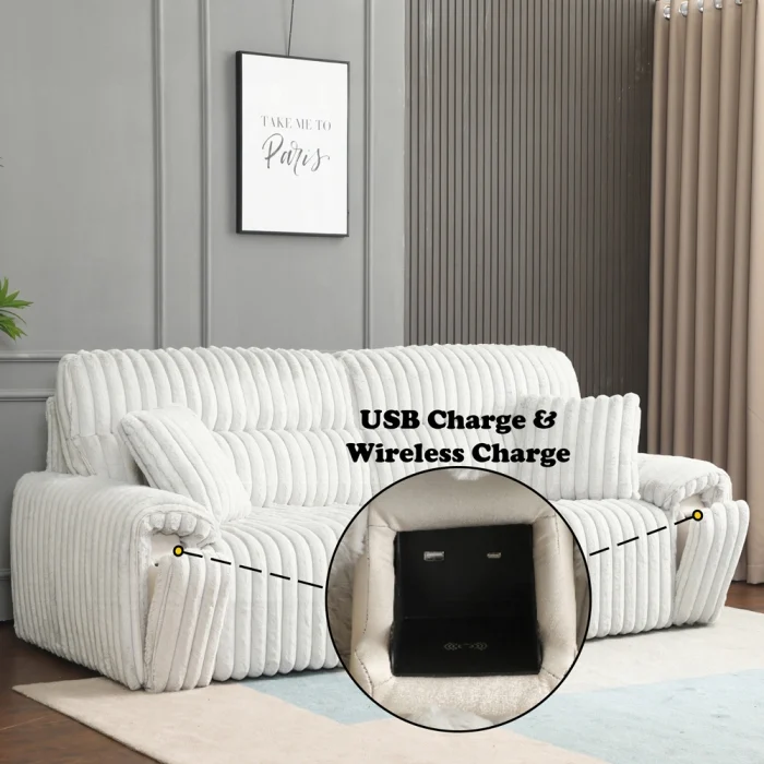 Jaya Power Motion Sofa w/Sleeper & USB Port - Image 17