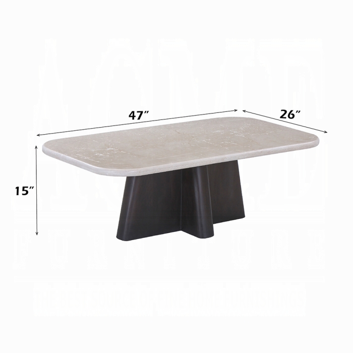 Jacory Coffee Table w/Bottocino Marble Top - Image 5