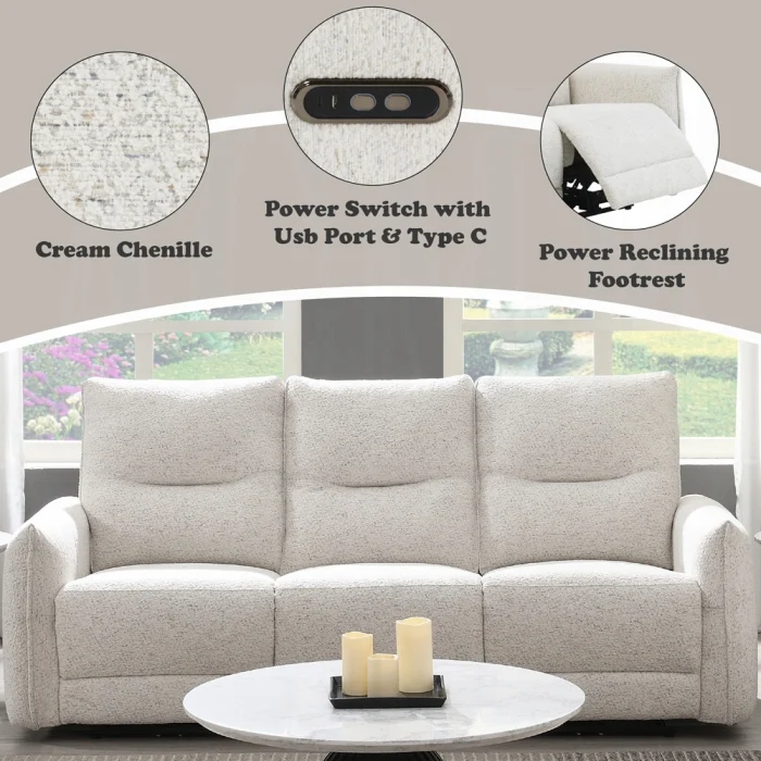Lalisa Power Motion Sofa w/USB Port - Image 12