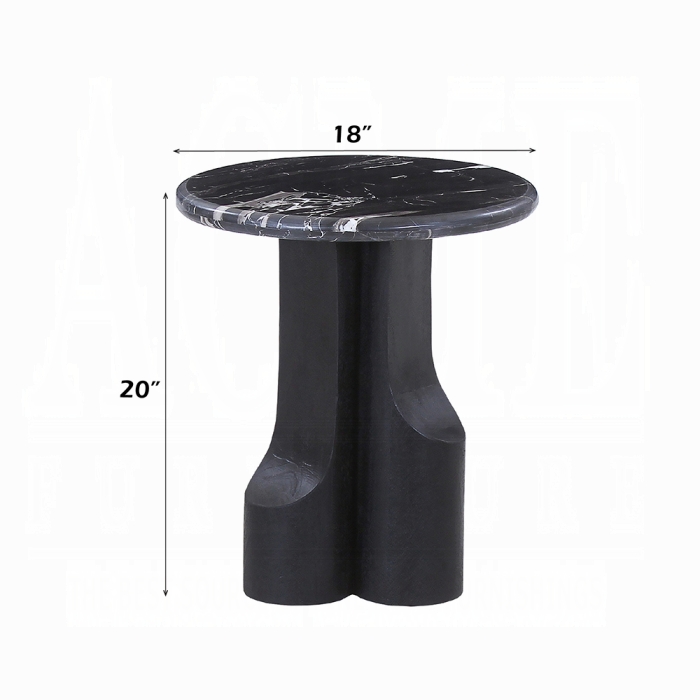 Kinton End Table w/Natural Marble Top - Image 4