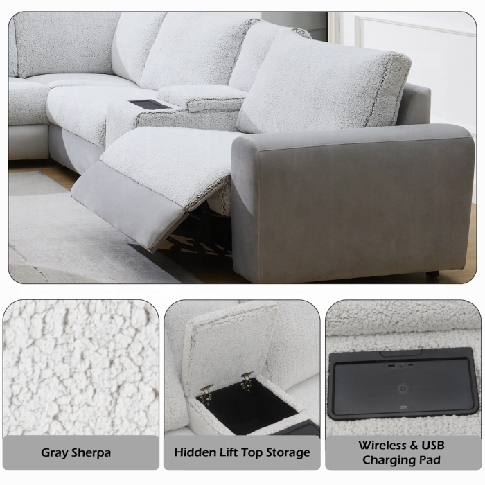 Tarrance Modular Console w/Wireless Charging & USB - Image 13