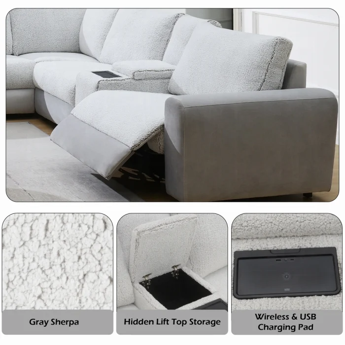 Tarrance Modular Console w/Wireless Charging & USB - Image 13