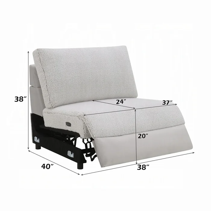Tarrance Modular Power Armless Recliner - Image 12