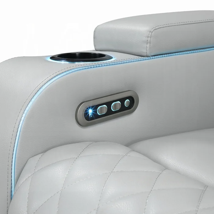 Elonzo Power Motion Sofa w/LED, Power Headrest & Speaker - Image 7