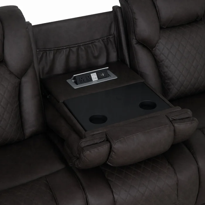 Wendell Power Motion Sofa w/Dropdown Table, Storage, USB & LED - Image 5