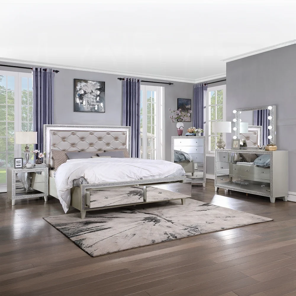 Sliverfluff EK Bed W/Led & Storage - Image 7